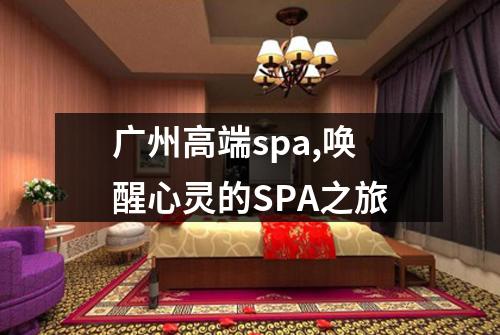 广州高端spa,唤醒心灵的SPA之旅