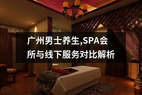 广州男士养生,SPA会所与线下服务对比解析